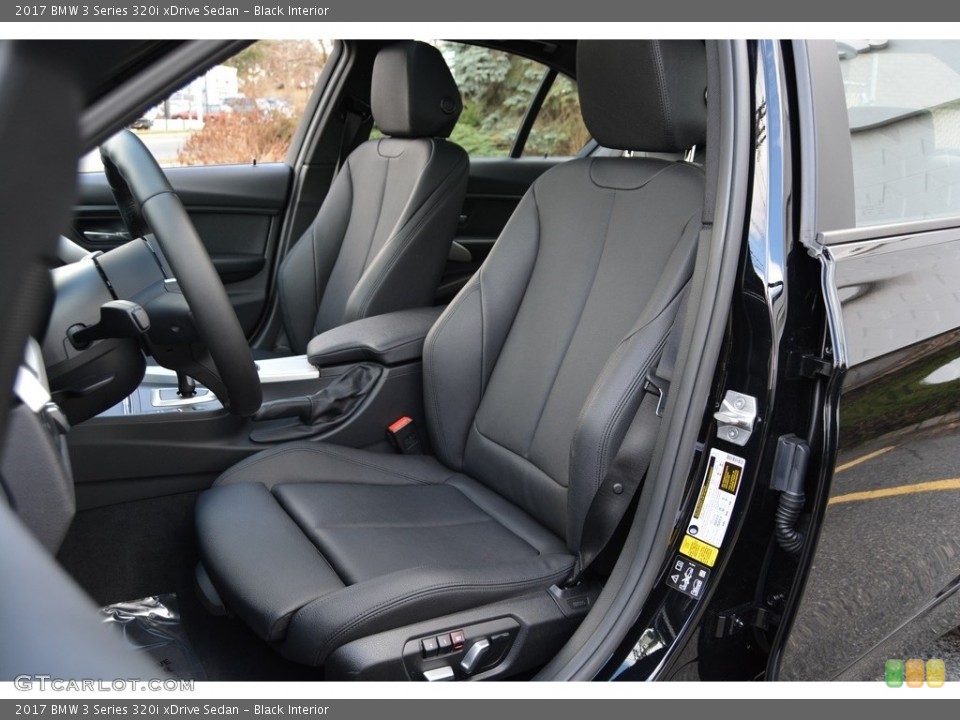 Black Interior Front Seat for the 2017 BMW 3 Series 320i xDrive Sedan #118472997
