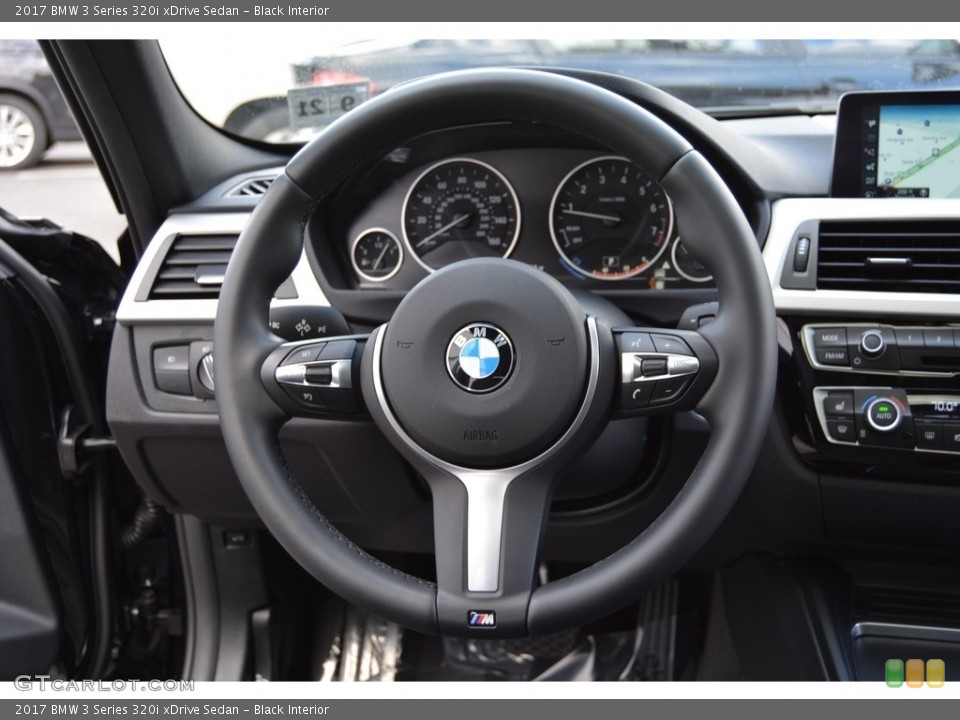 Black Interior Steering Wheel for the 2017 BMW 3 Series 320i xDrive Sedan #118473126