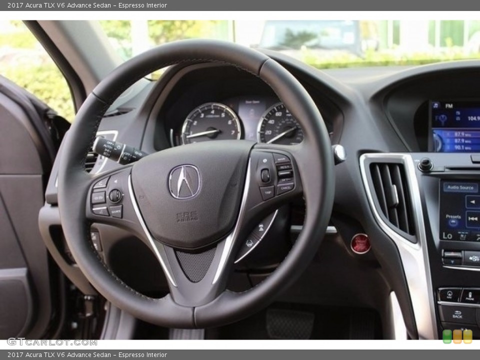 Espresso Interior Steering Wheel for the 2017 Acura TLX V6 Advance Sedan #118482666
