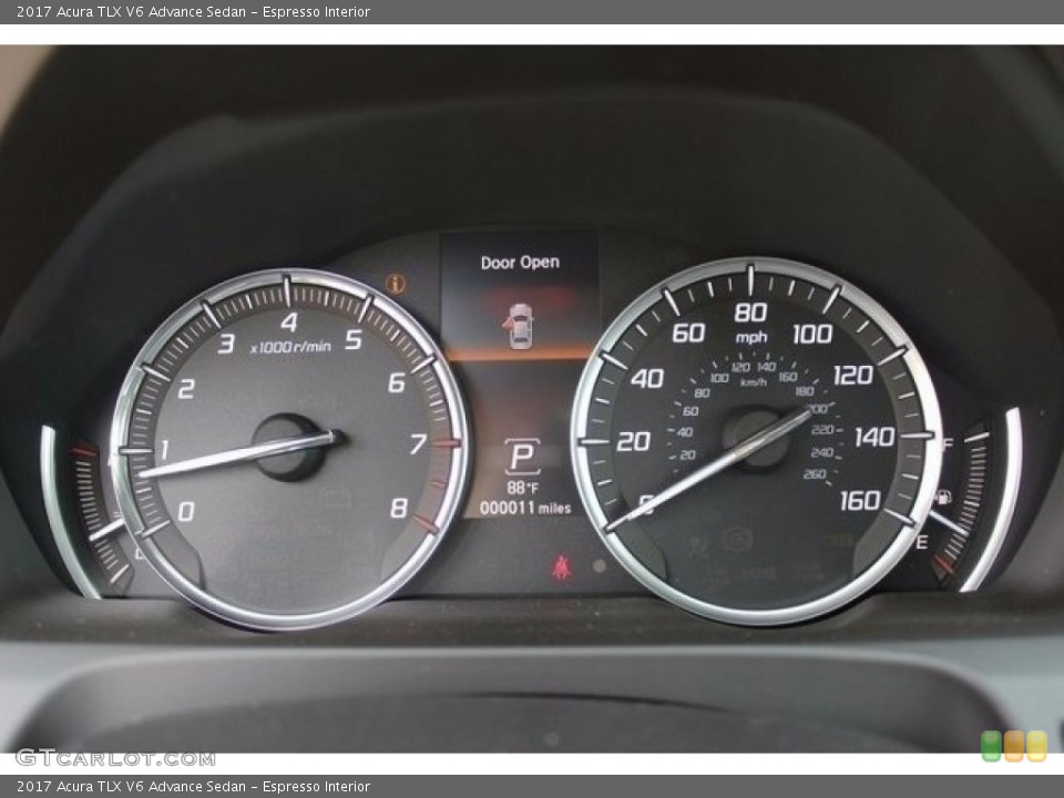 Espresso Interior Gauges for the 2017 Acura TLX V6 Advance Sedan #118482723