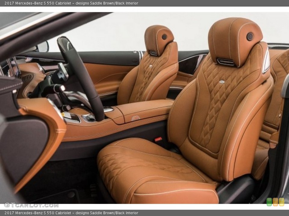 designo Saddle Brown/Black Interior Photo for the 2017 Mercedes-Benz S 550 Cabriolet #118483587