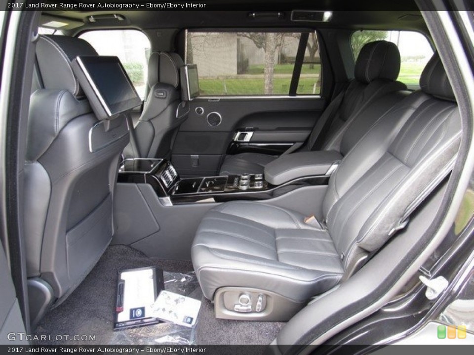 Ebony/Ebony Interior Rear Seat for the 2017 Land Rover Range Rover Autobiography #118484925