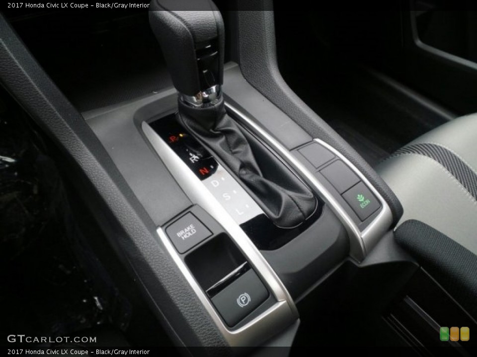Black/Gray Interior Transmission for the 2017 Honda Civic LX Coupe #118484967