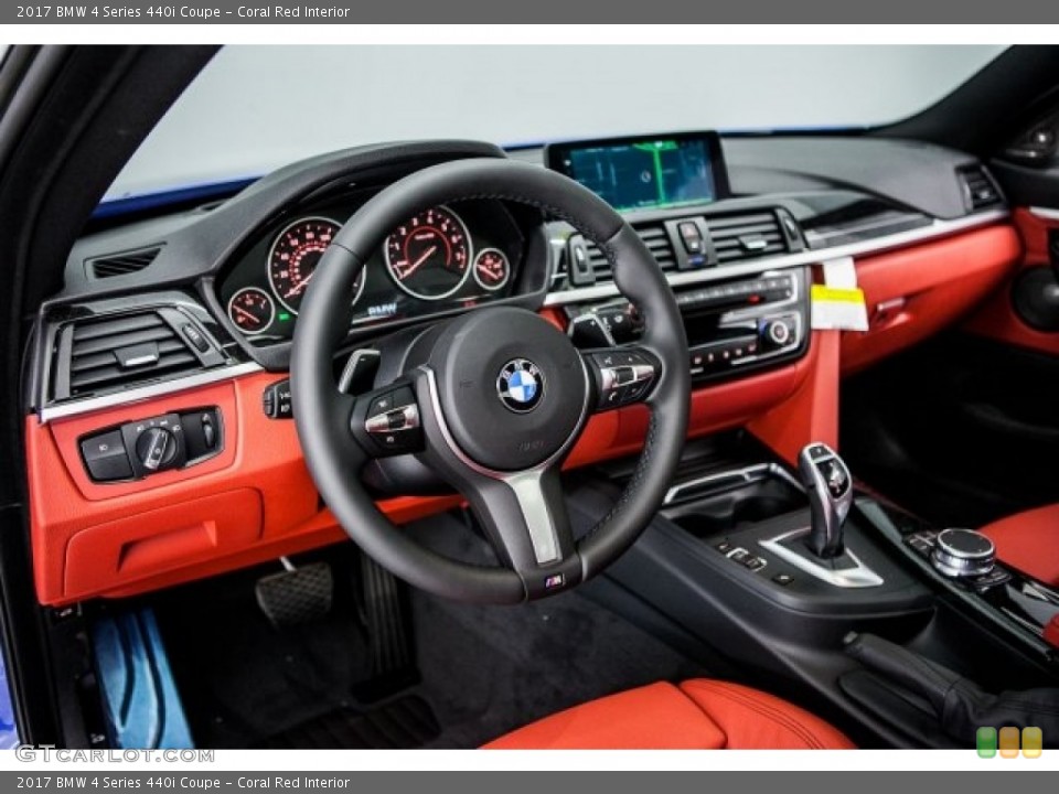 Coral Red Interior Dashboard for the 2017 BMW 4 Series 440i Coupe #118486656