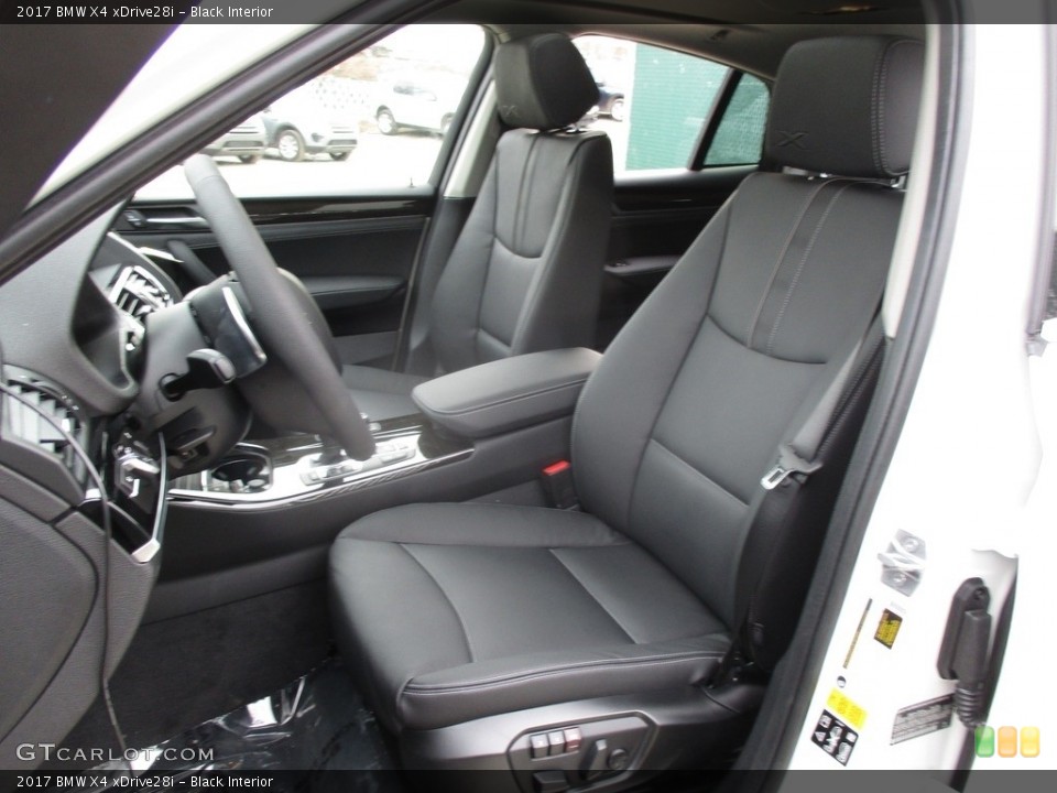 Black Interior Front Seat for the 2017 BMW X4 xDrive28i #118487799