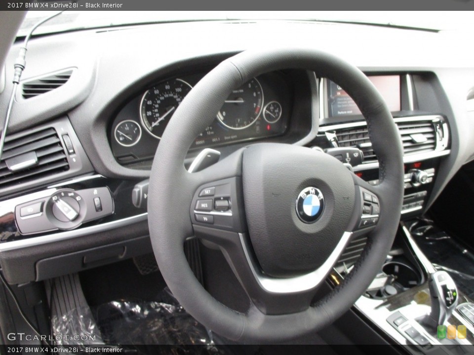 Black Interior Steering Wheel for the 2017 BMW X4 xDrive28i #118487850