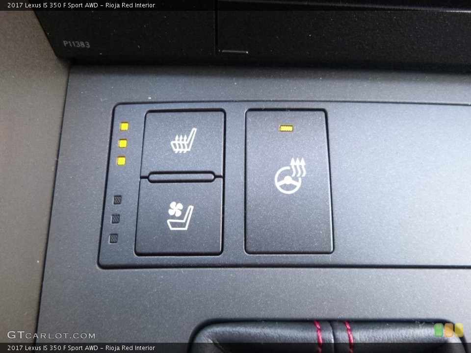 Rioja Red Interior Controls for the 2017 Lexus IS 350 F Sport AWD #118491960