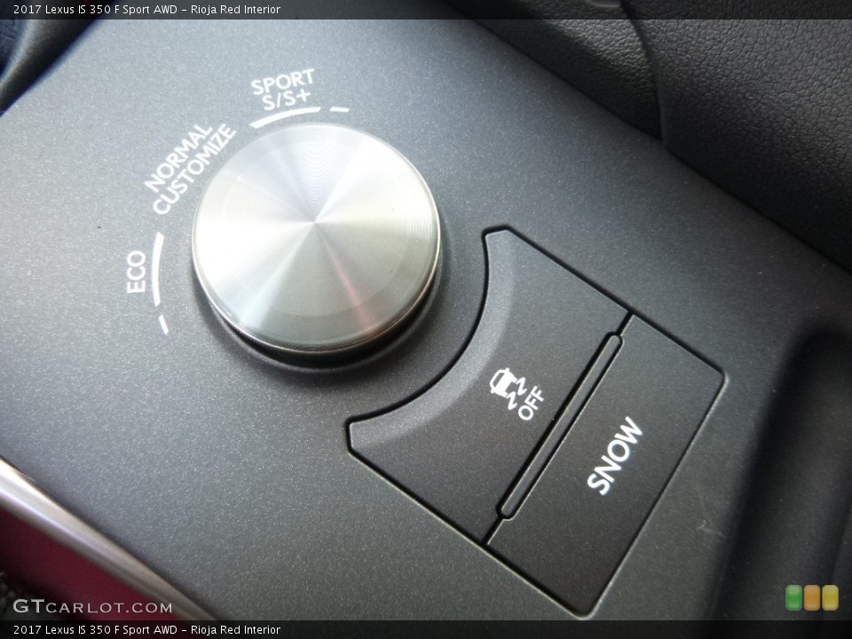 Rioja Red Interior Controls for the 2017 Lexus IS 350 F Sport AWD #118491984