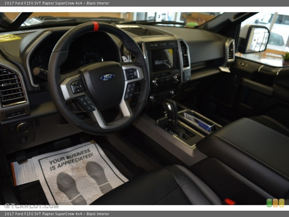 Black Interior Dashboard for the 2017 Ford F150 SVT Raptor SuperCrew 4x4 #118492071
