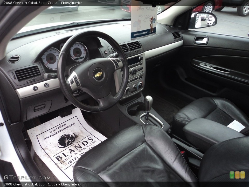 Ebony Interior Photo for the 2008 Chevrolet Cobalt Sport Coupe #118494510