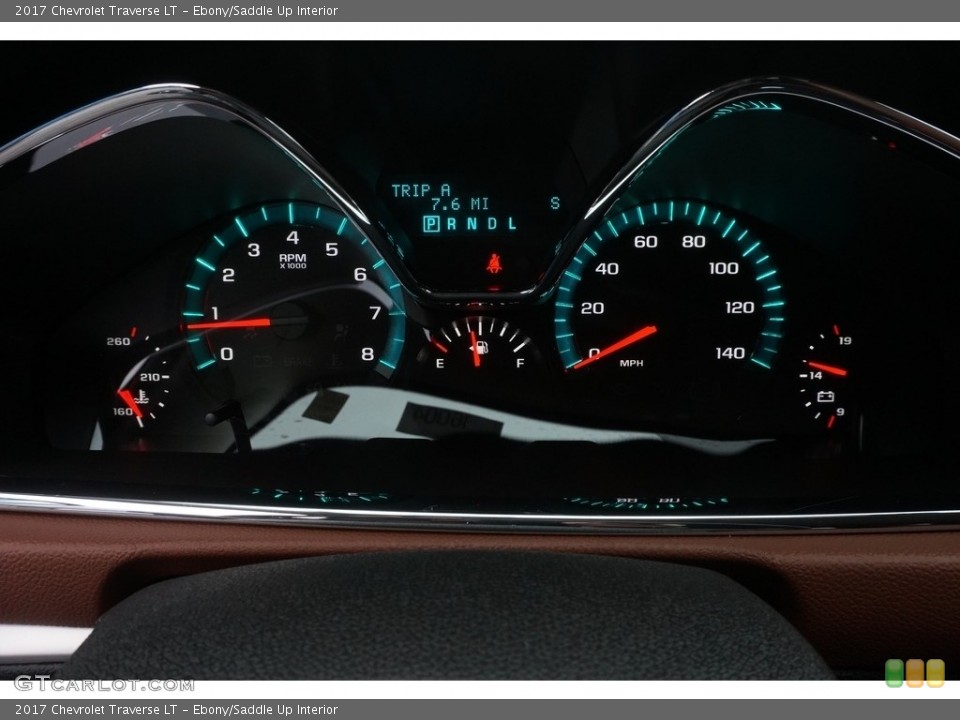 Ebony/Saddle Up Interior Gauges for the 2017 Chevrolet Traverse LT #118497270