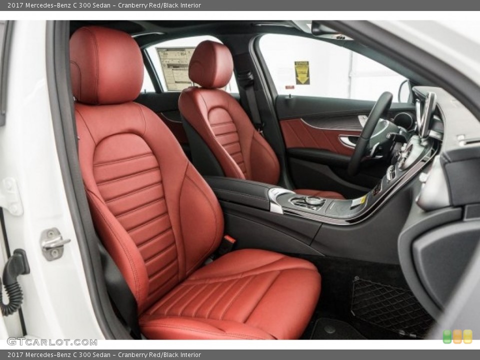 Cranberry Red/Black Interior Photo for the 2017 Mercedes-Benz C 300 Sedan #118500321