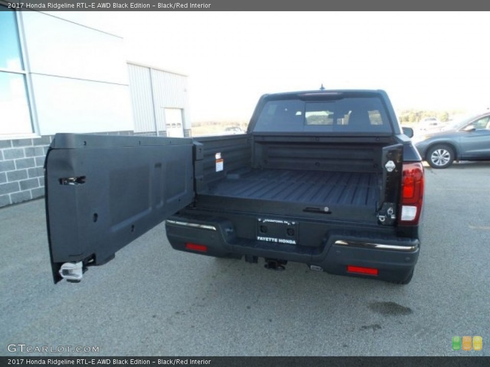 Black/Red Interior Trunk for the 2017 Honda Ridgeline RTL-E AWD Black Edition #118502001