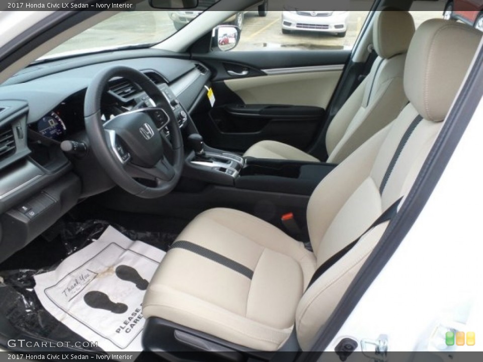 Ivory Interior Front Seat for the 2017 Honda Civic LX Sedan #118504980