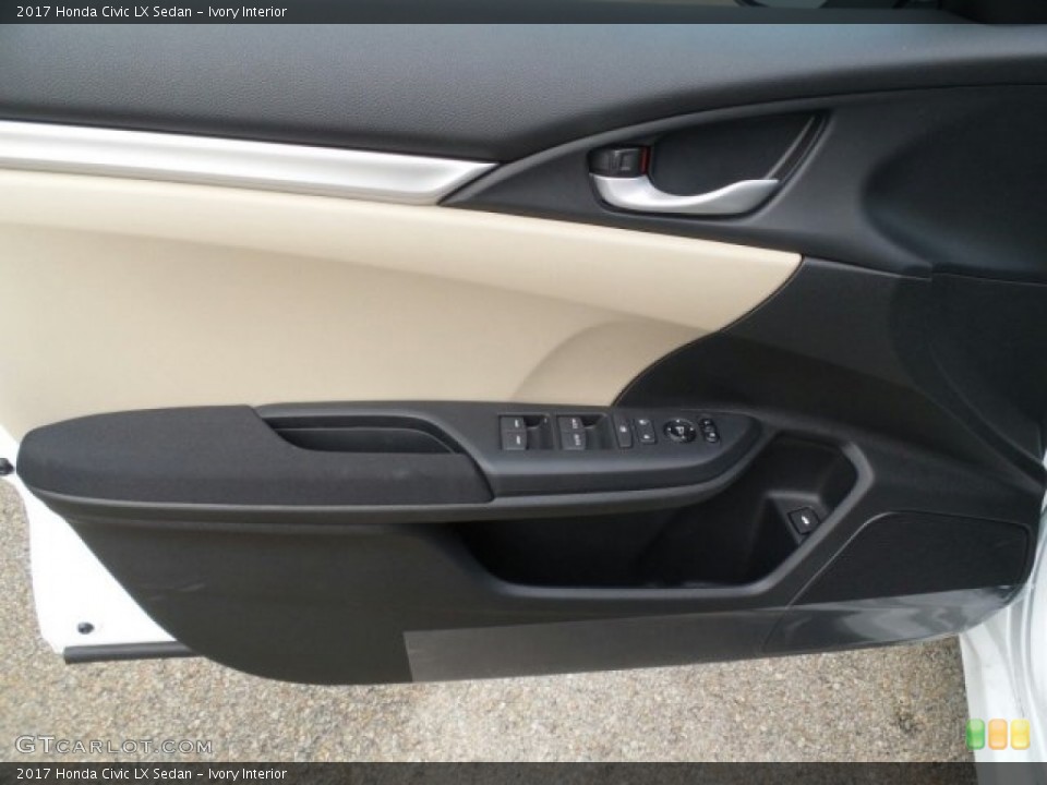 Ivory Interior Door Panel for the 2017 Honda Civic LX Sedan #118505007