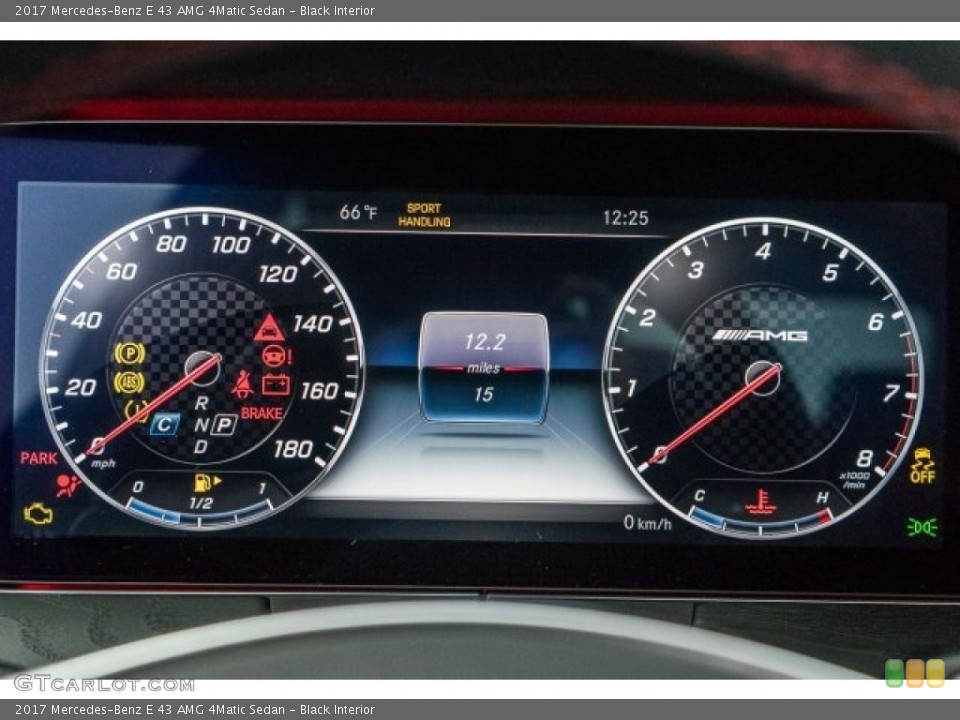 Black Interior Gauges for the 2017 Mercedes-Benz E 43 AMG 4Matic Sedan #118505451