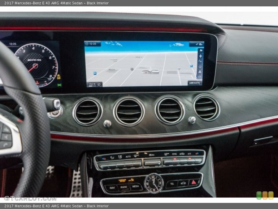 Black Interior Navigation for the 2017 Mercedes-Benz E 43 AMG 4Matic Sedan #118505469