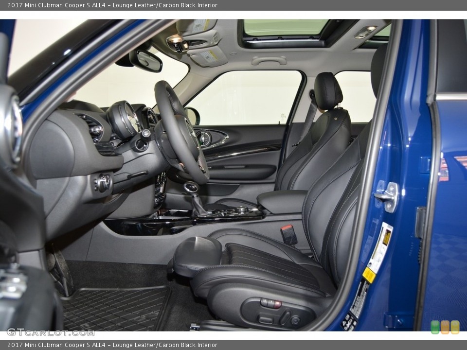 Lounge Leather/Carbon Black Interior Front Seat for the 2017 Mini Clubman Cooper S ALL4 #118505787