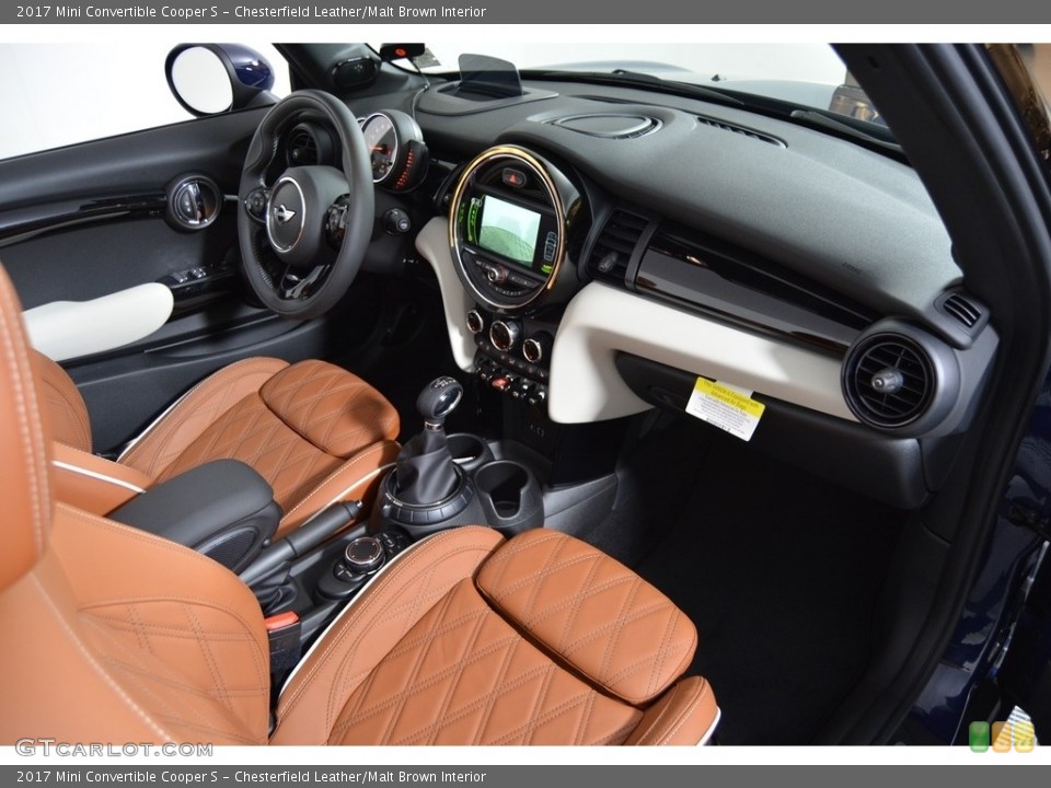 Chesterfield Leather/Malt Brown Interior Photo for the 2017 Mini Convertible Cooper S #118507173