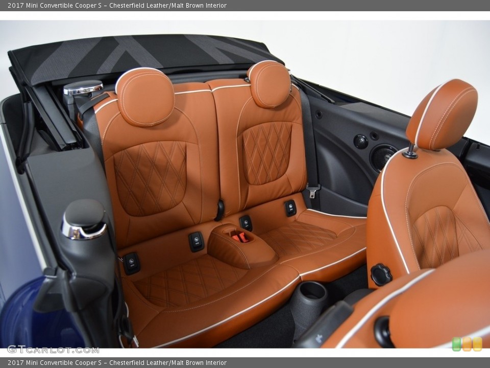 Chesterfield Leather/Malt Brown Interior Rear Seat for the 2017 Mini Convertible Cooper S #118507224