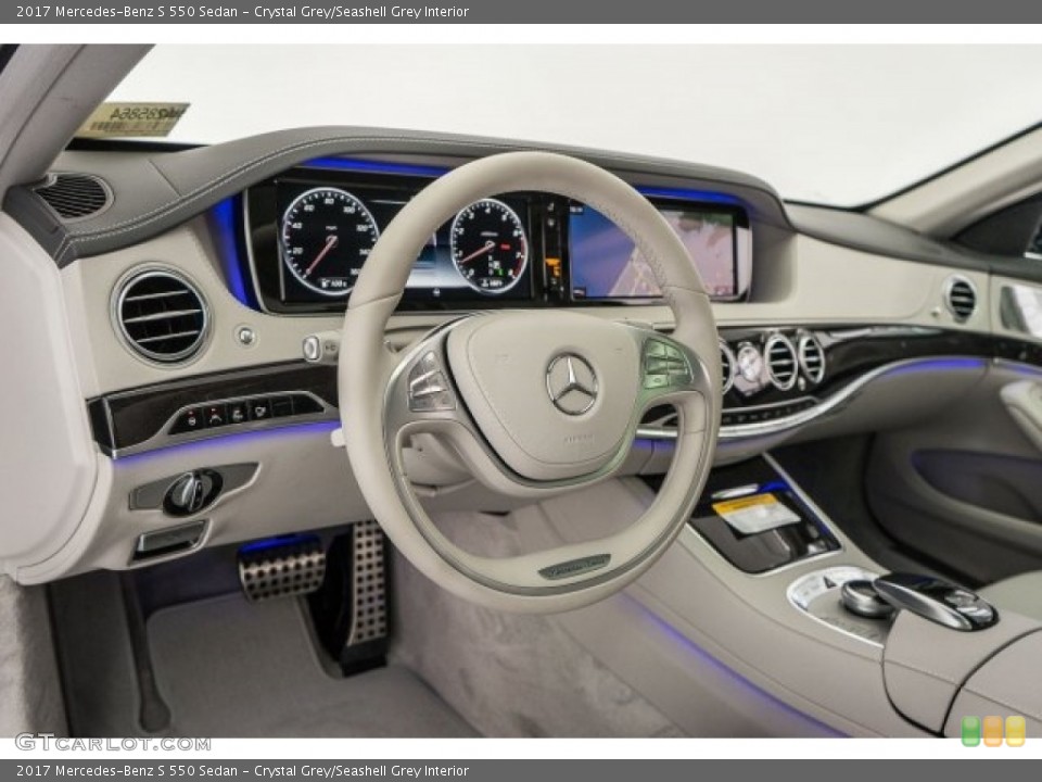 Crystal Grey/Seashell Grey Interior Photo for the 2017 Mercedes-Benz S 550 Sedan #118510710