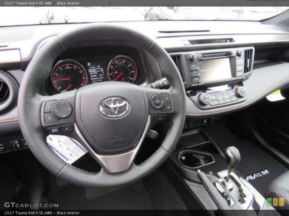 Black Interior Dashboard for the 2017 Toyota RAV4 SE AWD #118514564