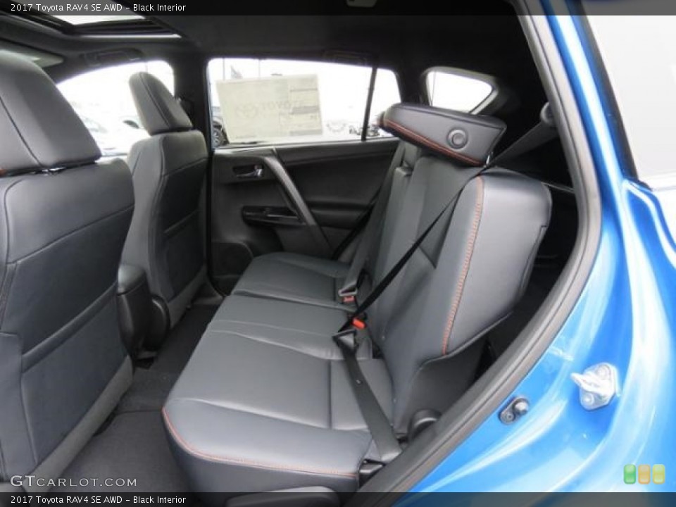 Black Interior Rear Seat for the 2017 Toyota RAV4 SE AWD #118514594