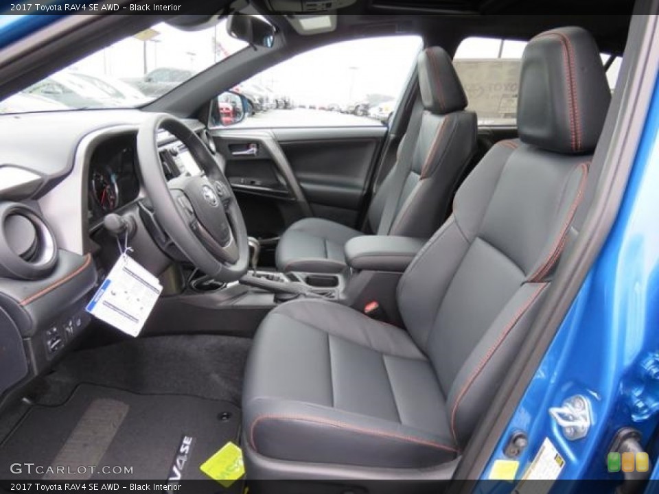 Black Interior Front Seat for the 2017 Toyota RAV4 SE AWD #118514641
