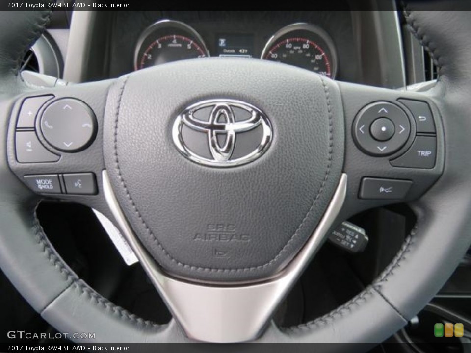 Black Interior Steering Wheel for the 2017 Toyota RAV4 SE AWD #118514761