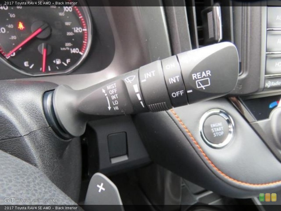 Black Interior Controls for the 2017 Toyota RAV4 SE AWD #118514818