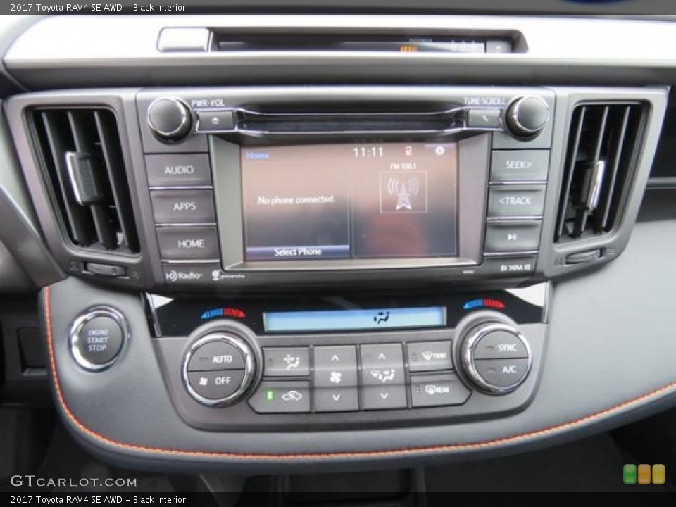 Black Interior Controls for the 2017 Toyota RAV4 SE AWD #118514866