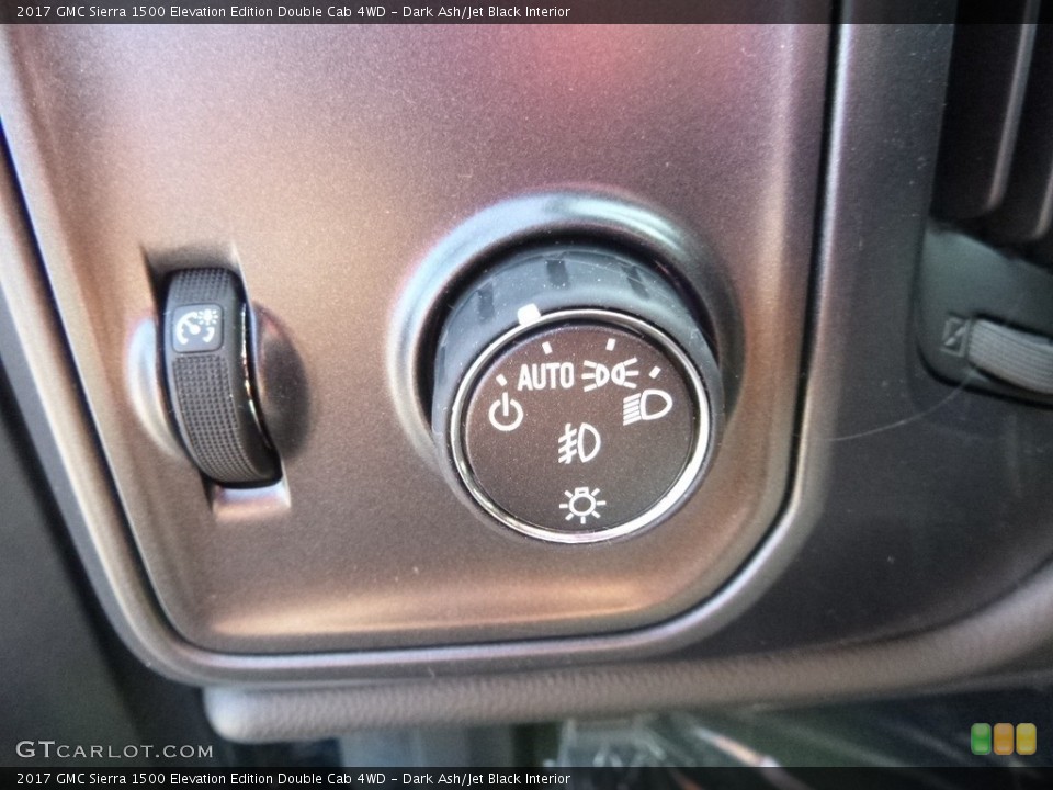 Dark Ash/Jet Black Interior Controls for the 2017 GMC Sierra 1500 Elevation Edition Double Cab 4WD #118517257