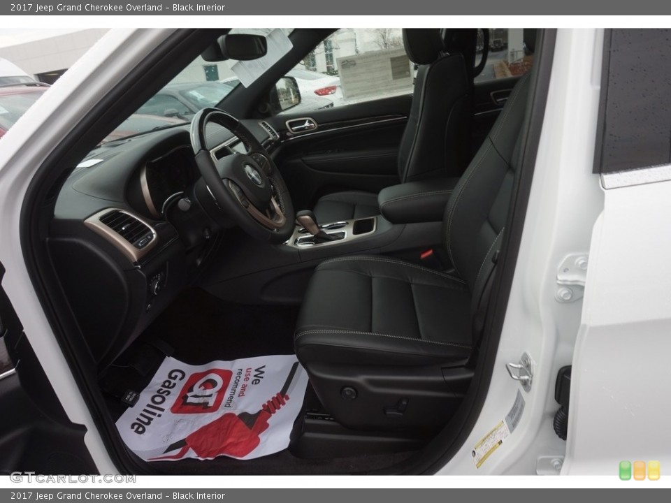 Black Interior Front Seat for the 2017 Jeep Grand Cherokee Overland #118520518