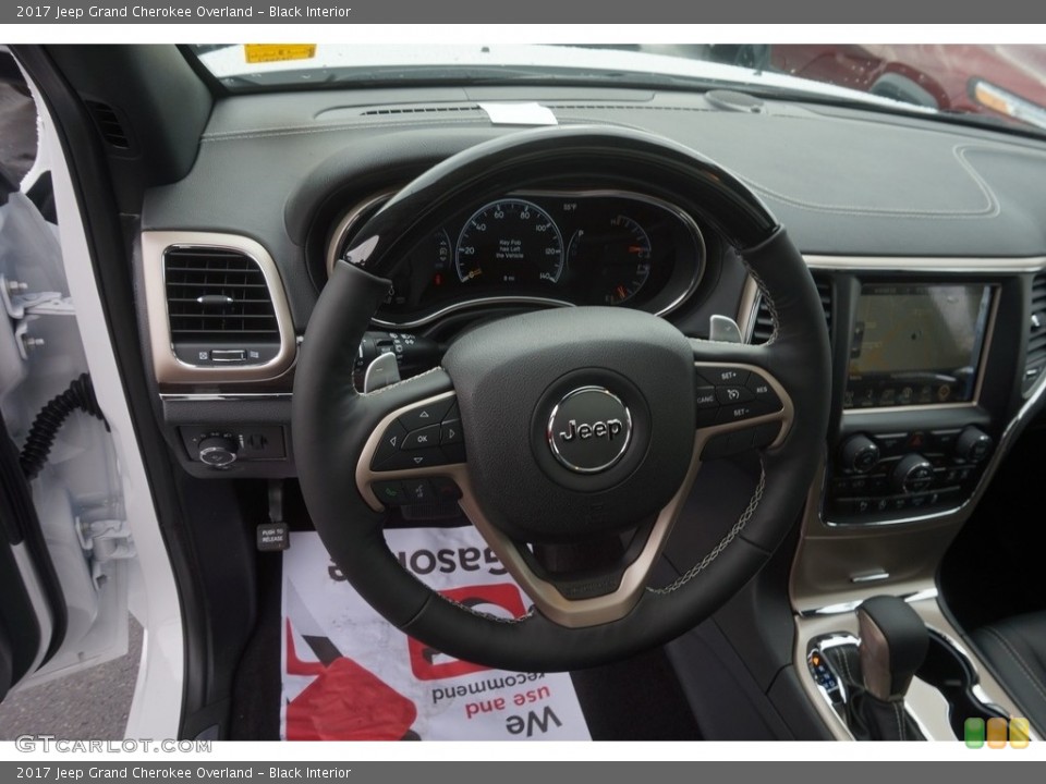 Black Interior Steering Wheel for the 2017 Jeep Grand Cherokee Overland #118520542