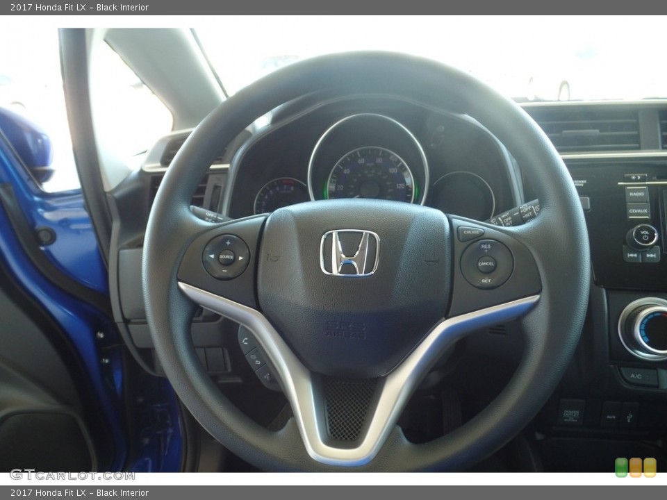 Black Interior Steering Wheel for the 2017 Honda Fit LX #118525297