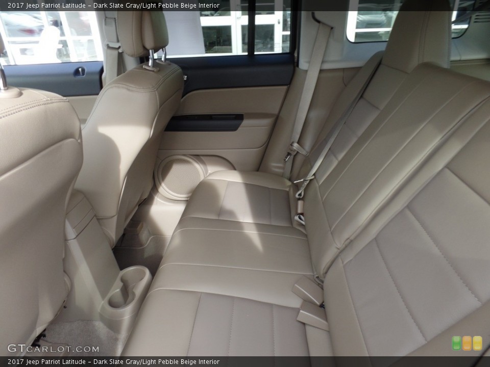 Dark Slate Gray/Light Pebble Beige Interior Rear Seat for the 2017 Jeep Patriot Latitude #118525723