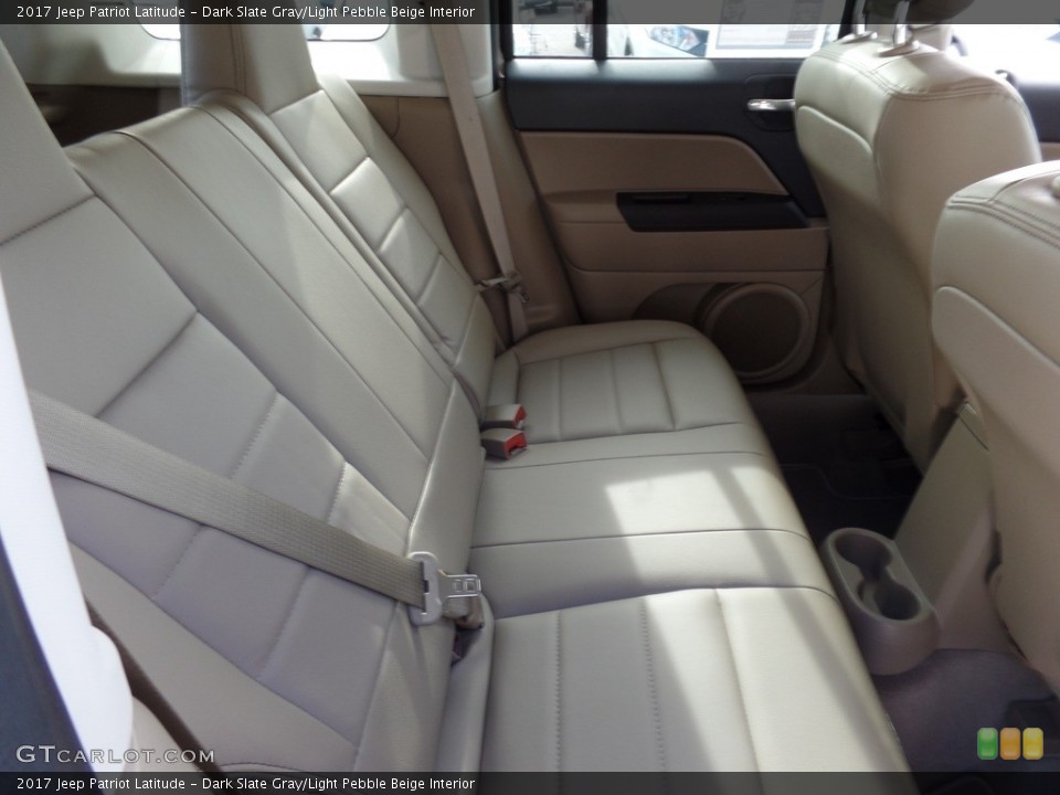 Dark Slate Gray/Light Pebble Beige Interior Rear Seat for the 2017 Jeep Patriot Latitude #118525777