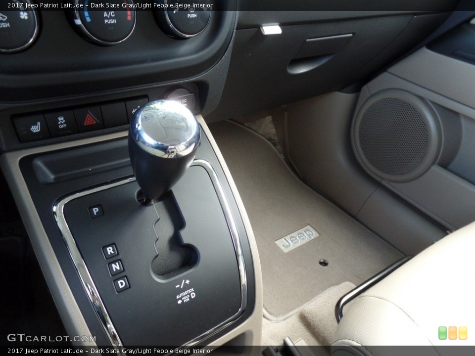 Dark Slate Gray/Light Pebble Beige Interior Transmission for the 2017 Jeep Patriot Latitude #118525915