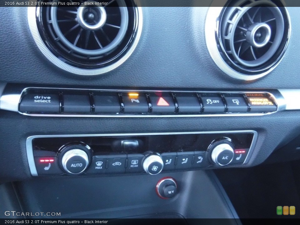 Black Interior Controls for the 2016 Audi S3 2.0T Premium Plus quattro #118530334
