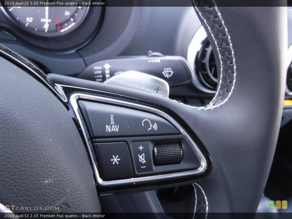 Black Interior Controls for the 2016 Audi S3 2.0T Premium Plus quattro #118530400
