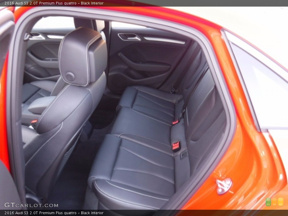 Black Interior Rear Seat for the 2016 Audi S3 2.0T Premium Plus quattro #118530466