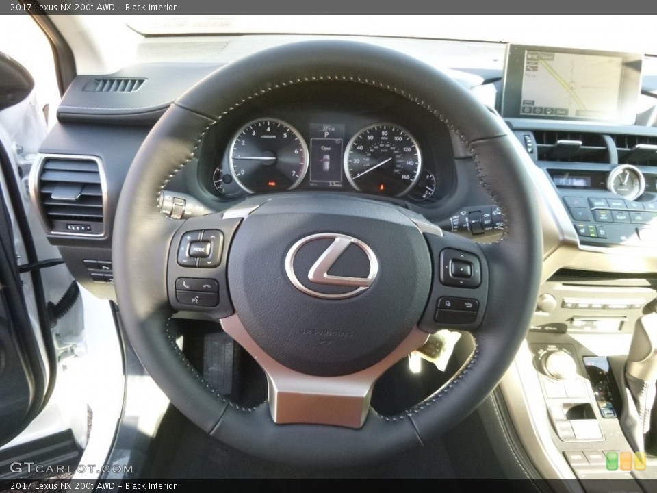 Black Interior Steering Wheel for the 2017 Lexus NX 200t AWD #118534552