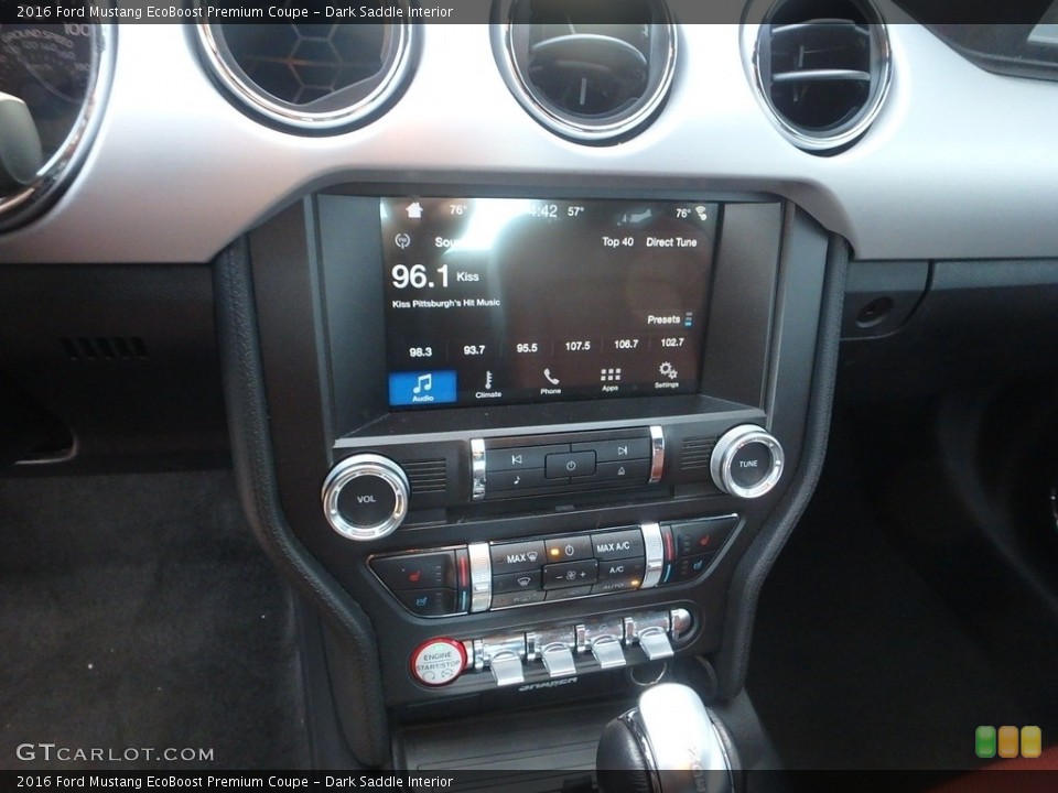 Dark Saddle Interior Controls for the 2016 Ford Mustang EcoBoost Premium Coupe #118536841