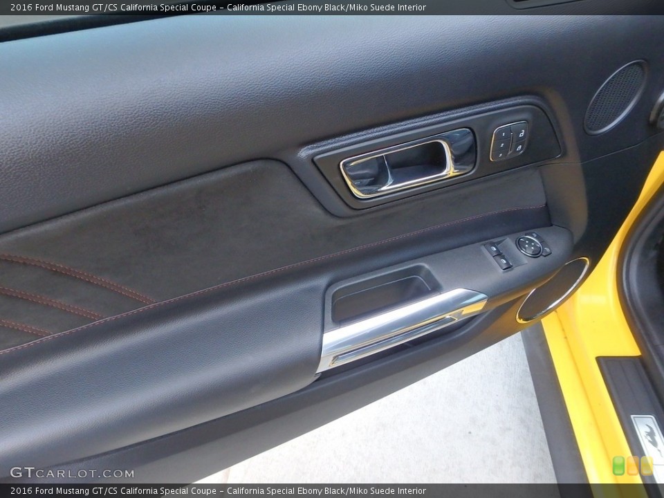 California Special Ebony Black/Miko Suede Interior Door Panel for the 2016 Ford Mustang GT/CS California Special Coupe #118537405