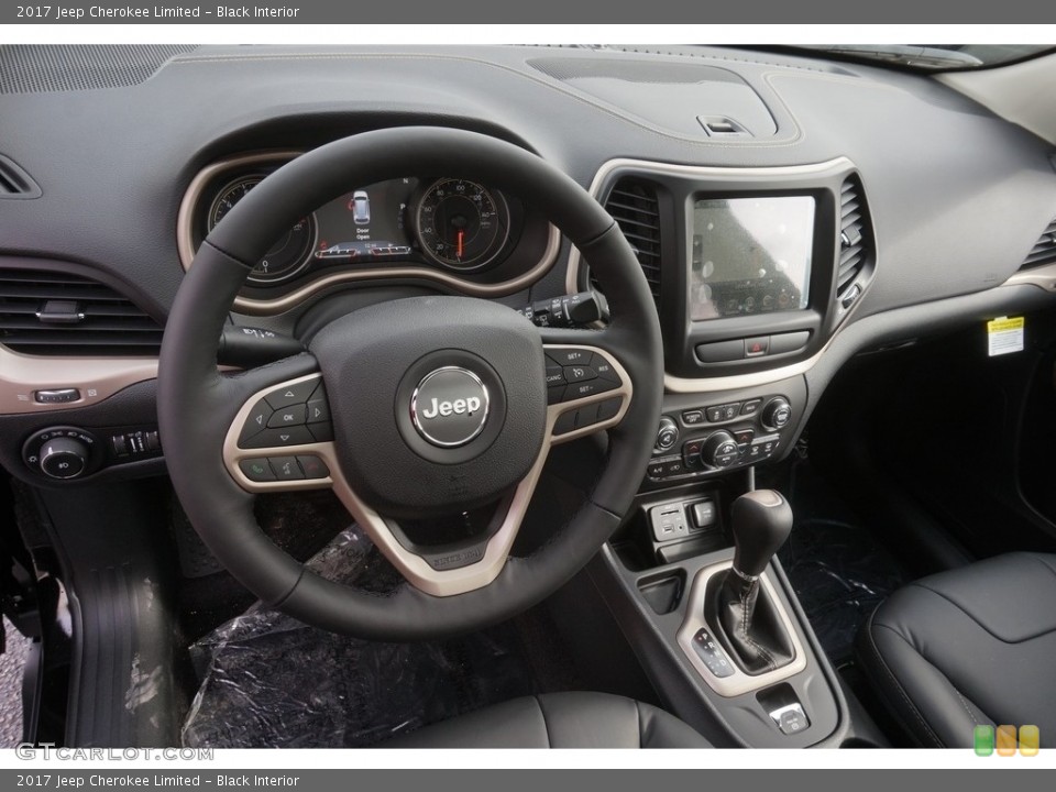 Black Interior Dashboard for the 2017 Jeep Cherokee Limited #118538676