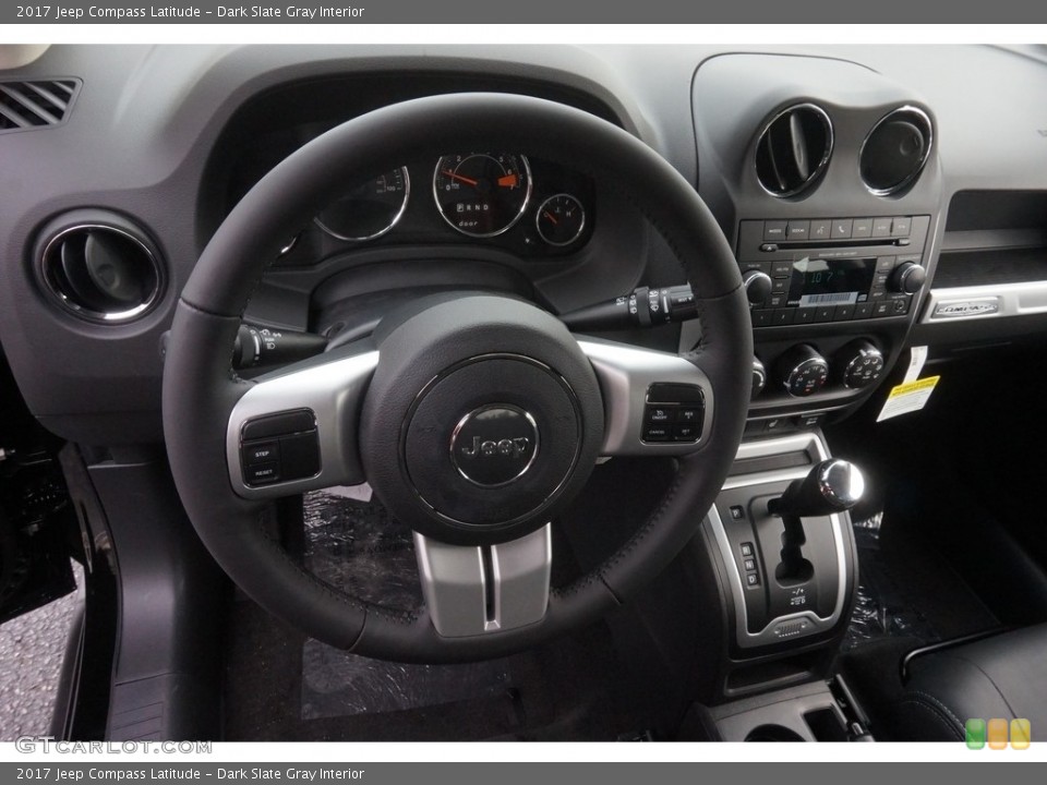 Dark Slate Gray Interior Dashboard for the 2017 Jeep Compass Latitude #118539129