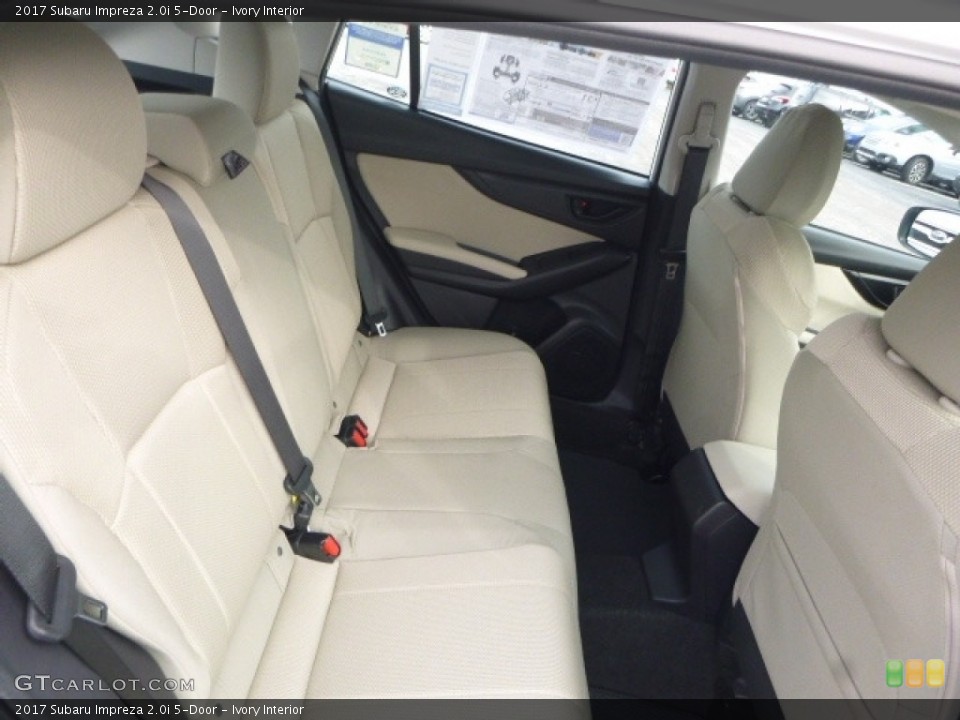 Ivory Interior Rear Seat for the 2017 Subaru Impreza 2.0i 5-Door #118545051