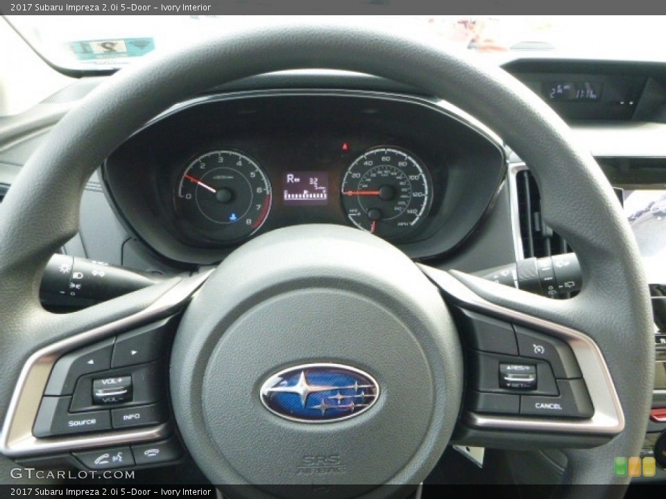 Ivory Interior Steering Wheel for the 2017 Subaru Impreza 2.0i 5-Door #118545402