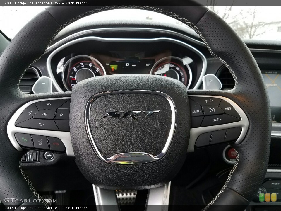 Black Interior Steering Wheel for the 2016 Dodge Challenger SRT 392 #118549539