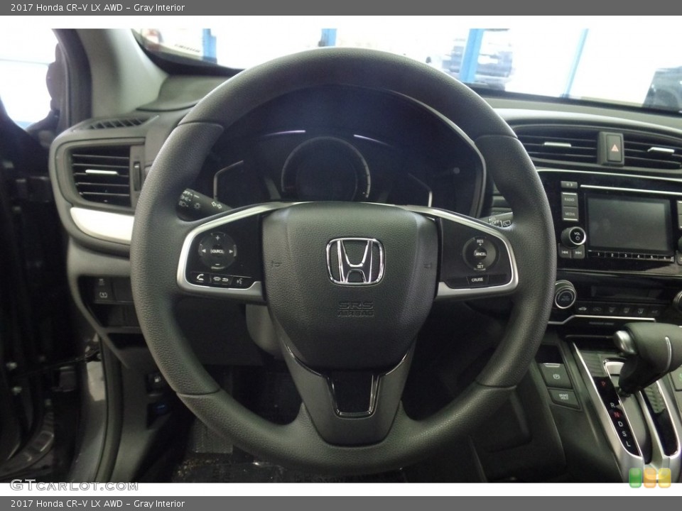 Gray Interior Steering Wheel for the 2017 Honda CR-V LX AWD #118553286